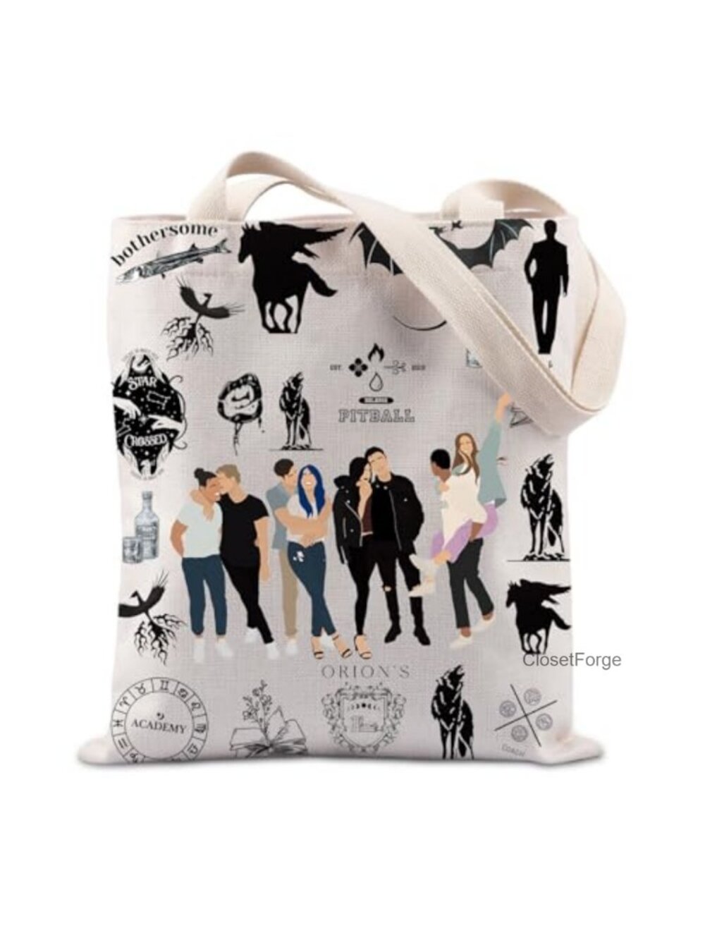 Canvas Tote Bag with Orion Design Bookish Gift Bag